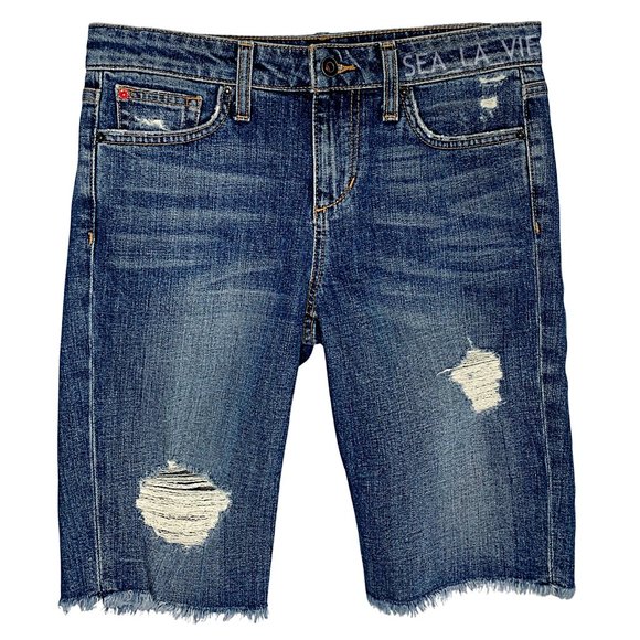 Joe's Jeans Pants - Joe's Jeans Finn Raw-Hem Boyfriend Bermuda Short in Meeka